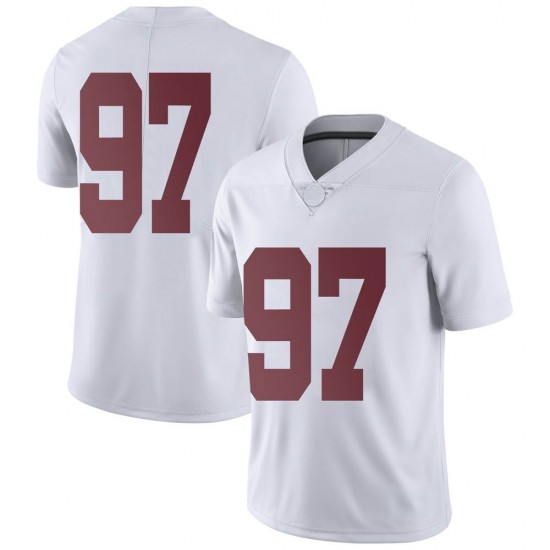 Alabama Crimson Tide Youth LT Ikner #97 No Name White NCAA Nike Authentic Stitched College Football Jersey DN16B52OF